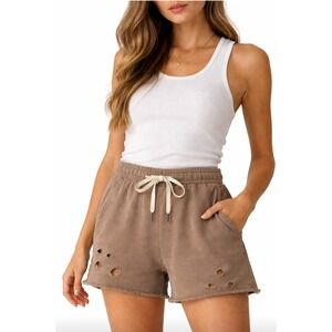 n:Philanthropy Women's NEW Madrid Shorts Taupe Brown Mini Shorts SZ S